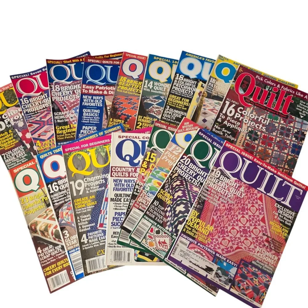 Lot Of 17 QUILT Quilting Magazines 90's 00's Vintage Spring Fall Winter Summer